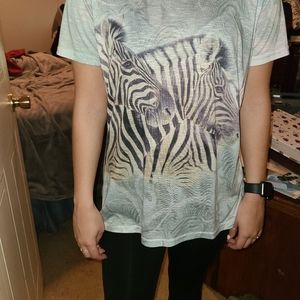 Zebra Printed Tshirt